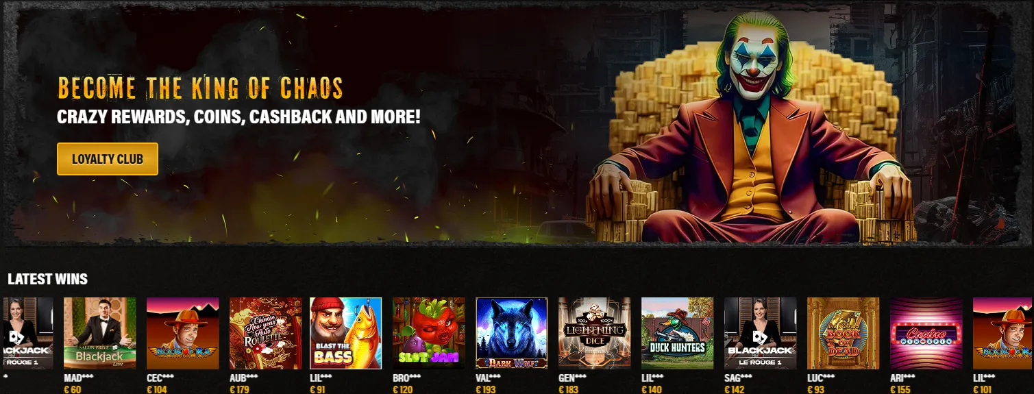 Jokery Casino : tableau des informations cl&eacute;s